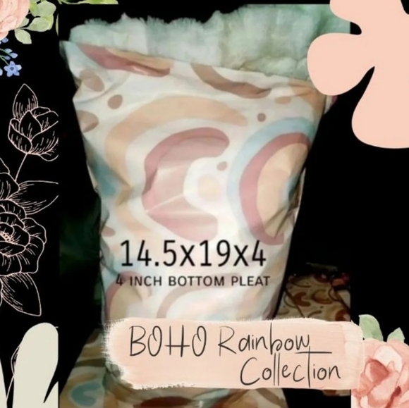Other - Back in stock 🤍Poly mailers boho rainbow Gusseted